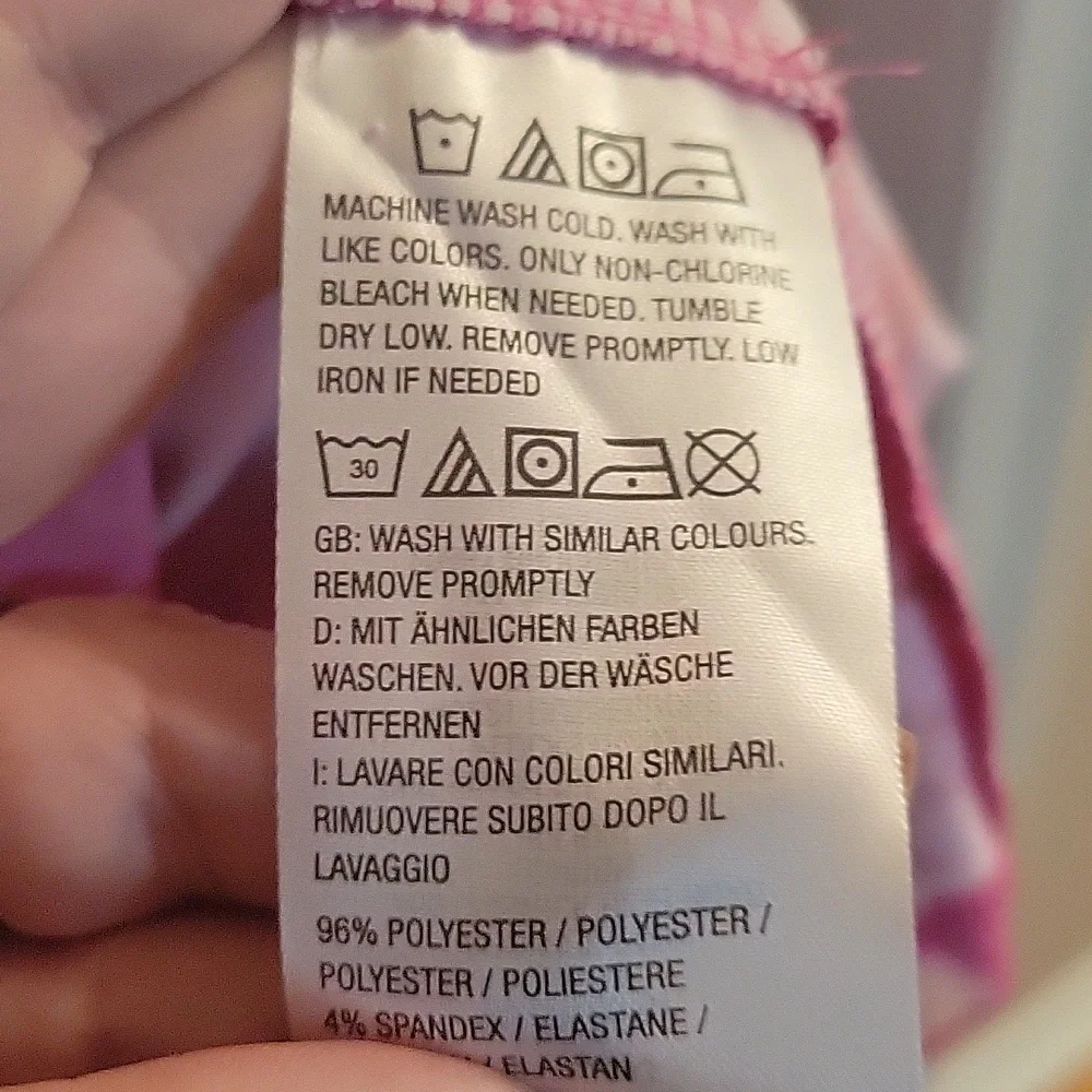 Susan Graver Liquid Knit Floral Pink Faux Wrap Dress Small - Picture 4 of 10